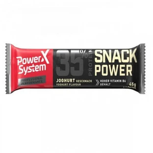 Barrita de proteínas Snack Power con yogur, 45 g, Power system