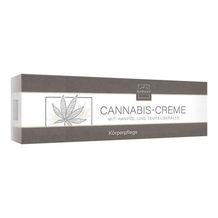 Cannabiscreme met hennepolie + duivelsklauw van Alpenhof, 100 ml crème