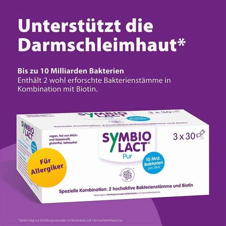 Symbiolact Pure, suplemento dietético en polvo, 2 x 3 x 30 g de polvo