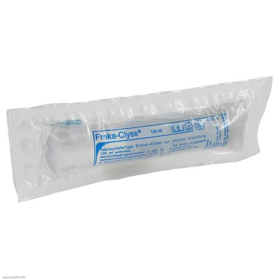Freka Clyss Enemas, Single-Use, 120 ml Enemas