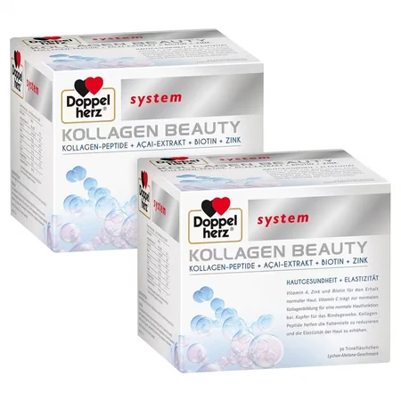 Doppelherz Kollagen Beauty system Trinkfläschchen, 2x30 St Ampullen