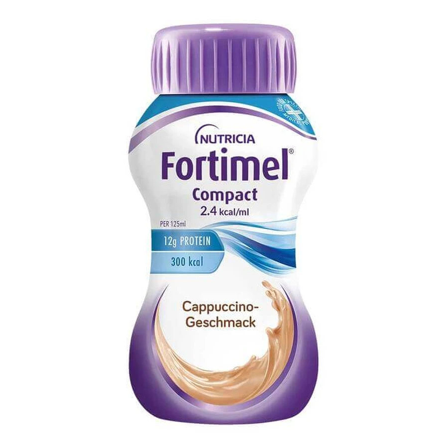 Fortimel Compact, saveur cappuccino, 8 x 4 x 125 ml de liquide