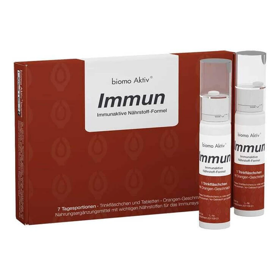 Biomo Active Immune Water Bottle + Tablets 7-Day Combo, 1-Pack Combo Pack