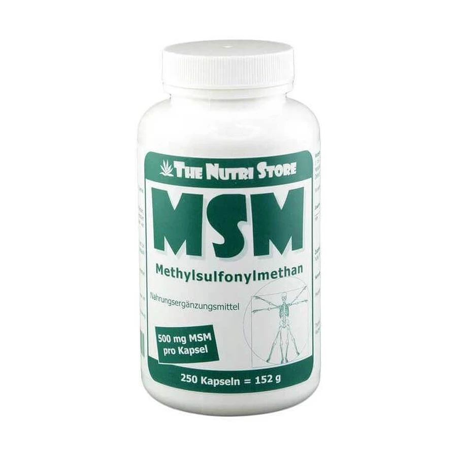 MSM 500 mg Methylsulfonylmethan Kapseln, 250 St Kapseln