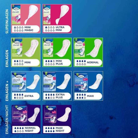 Protège-slips pour incontinence TENA® Discreet Mini Plus, paquet de 20, n.v.