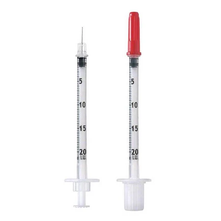 Omnican 20 0,5 ml U-40-insulinespuiten, 2 verpakkingen van elk 100 spuiten