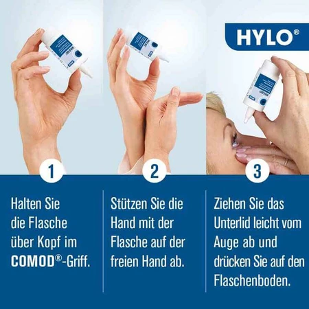 HYLO GEL oogdruppels, 2 x 2 x 10 ml oogdruppels