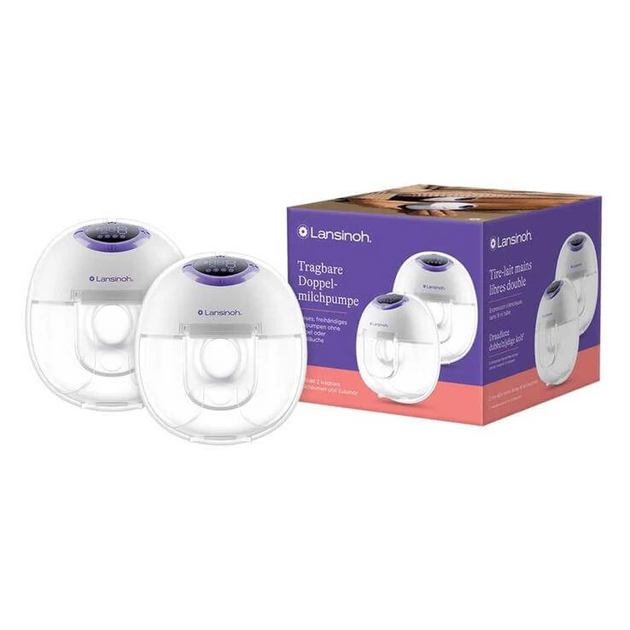 Lansinoh Portable Double Breast Pump, 1 unit, as is