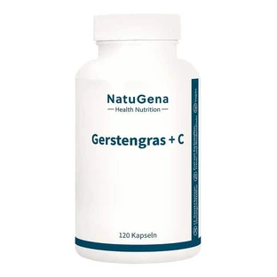 Barley Grass + Vitamin C (Buffered), Vegan Capsules, 120 Capsules
