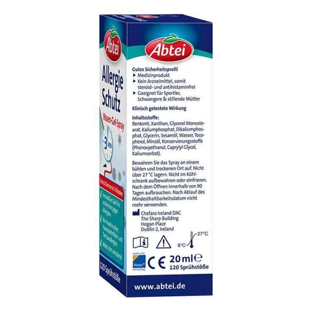 Abtei Allergie Schutz Nasen-Gel-Spray, 20 ml Spray