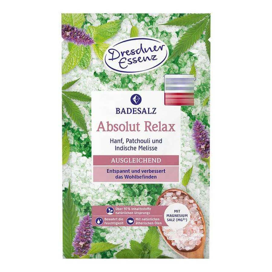 DE Badesalz Absolut Relax mit Epsom Salz, 60 g Bad