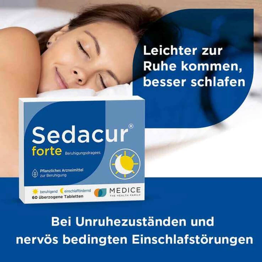 Sedacur® forte Calming Coated Tablets, 60 tablets
