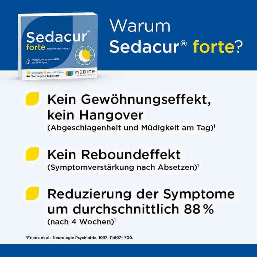 Sedacur® forte Calming Coated Tablets, 60 tablets
