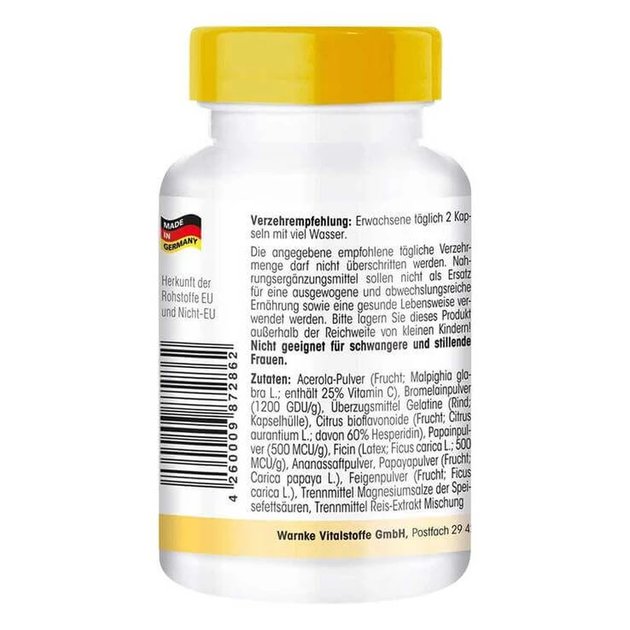 Capsule cu complex enzimatic de 200 mg, 250 de capsule