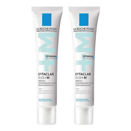 Crème Effaclar Duo+ M de La Roche-Posay, 2 x 40 ml