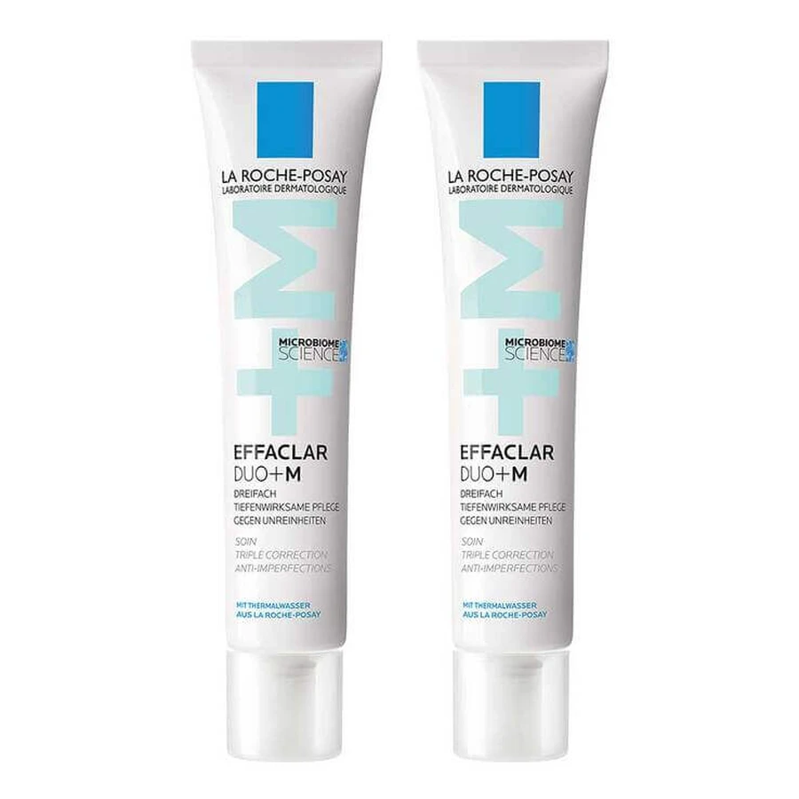 Crème Effaclar Duo+ M de La Roche-Posay, 2 x 40 ml