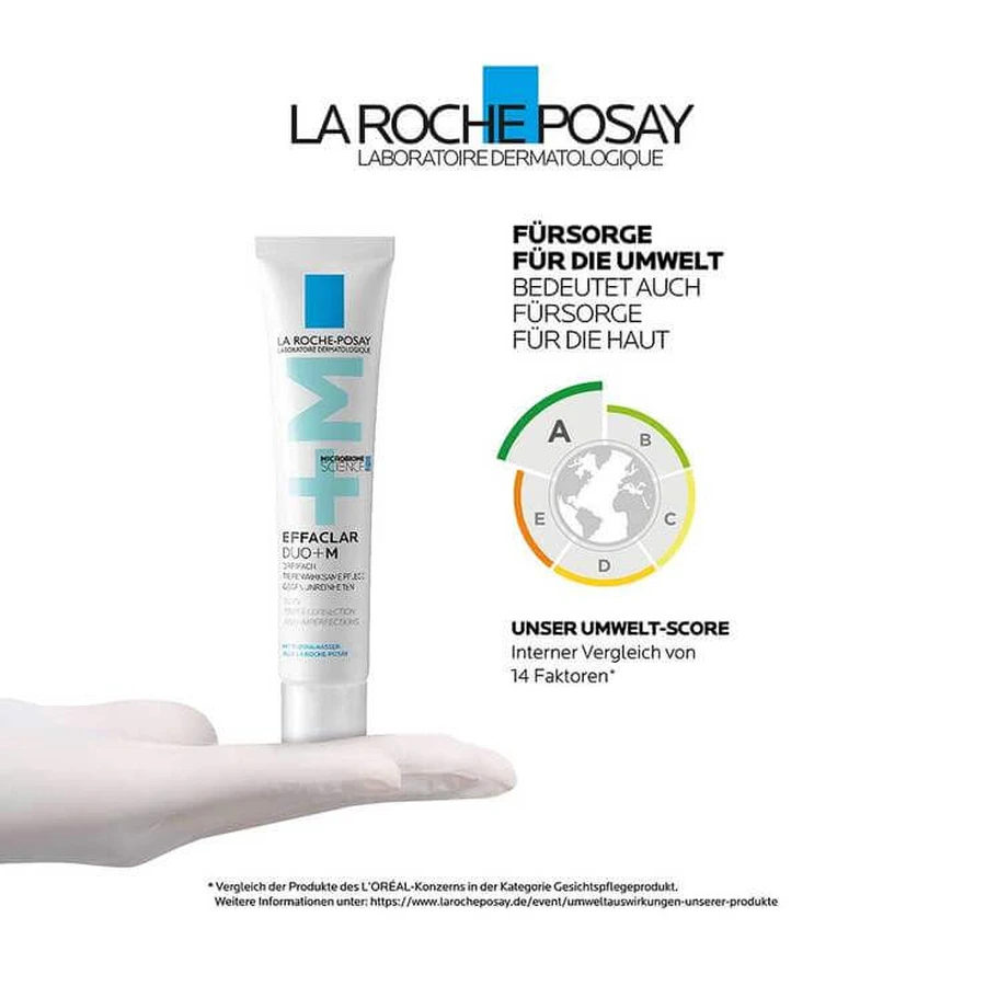 Crème Effaclar Duo+ M de La Roche-Posay, 2 x 40 ml