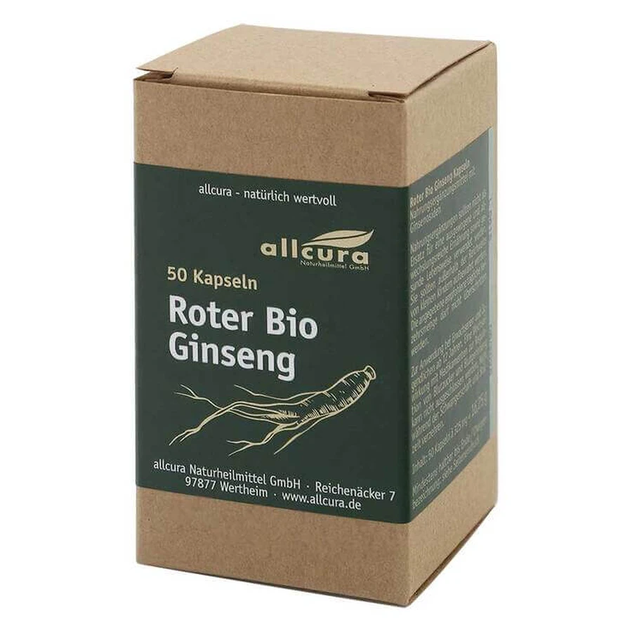 Roter Bio Ginseng Kapseln, 100 St Kapseln