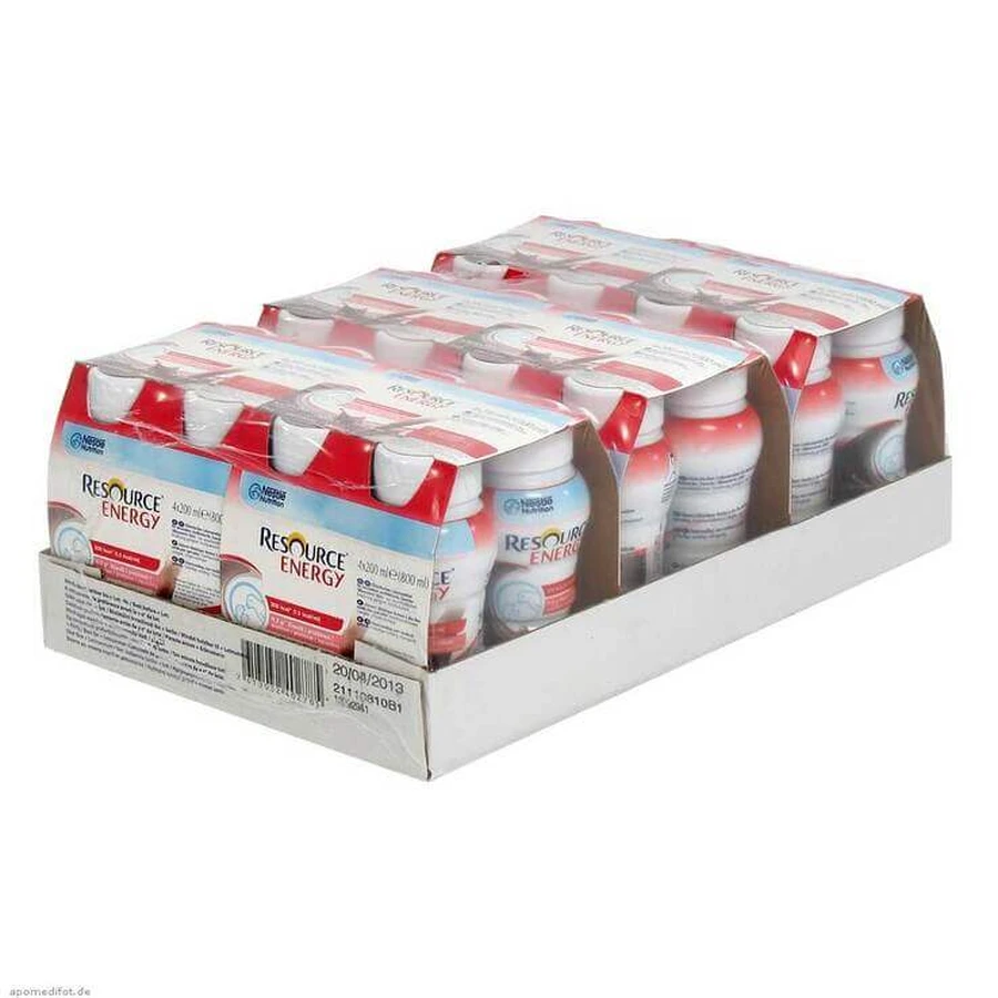 Resource Energy Chocolate, 24 x 200 ml vloeibaar