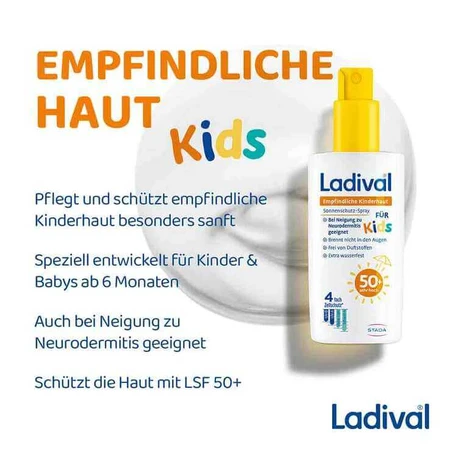 Ladival empfindliche Kinderhaut Spray LSF 50 + , 2x150 ml Spray
