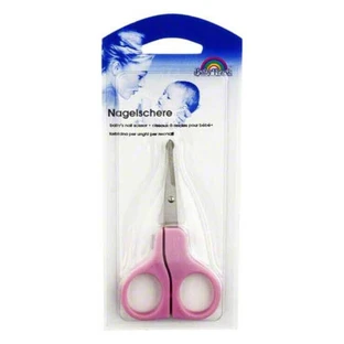 Babyschere gebogen rosa BF 9 cm, 1 St n.v.