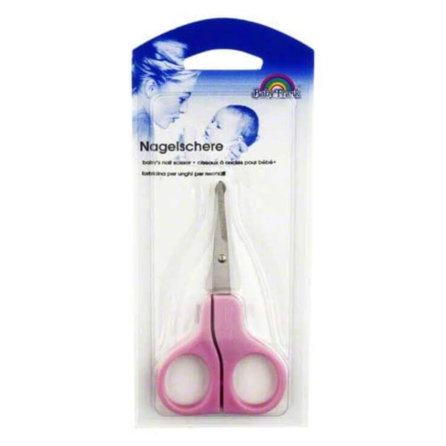 Babyschere gebogen rosa BF 9 cm, 1 St n.v.