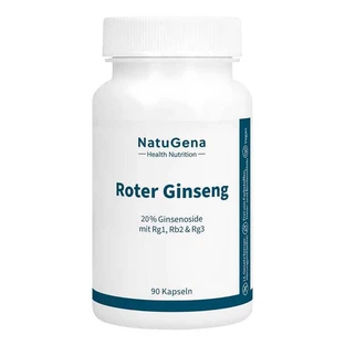 Ginseng rojo Panax con un 20 % de ginsenósidos, cápsulas veganas, 90 cápsulas