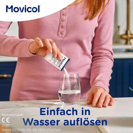 MOVICOL® Powder Sachets – Fast Relief for Constipation, 50 sachets of powder for preparing an oral solution