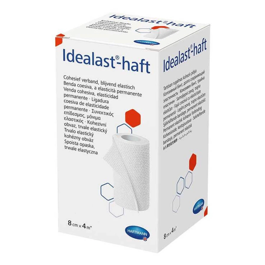 Pansement adhésif Idealast, 8 cm x 4 m, 1 rouleau
