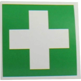 Autocollant « Trousse de premiers secours Green Cross », 1 pièce, tel quel