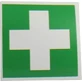 Naklejka na apteczkę pierwszej pomocy „Green Cross”, 1 szt., w stanie, w jakim jest