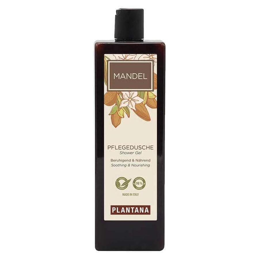 Gel douche nourrissant à l'amande Plantana, 500 ml