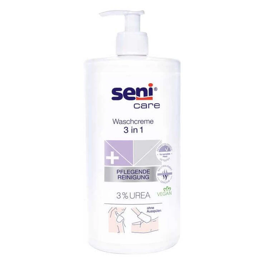 Seni care Cremă de spălat 3 în 1 cu uree, 500 ml cremă