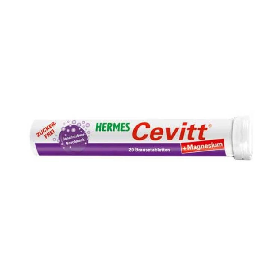 Hermes Cevitt + Magnesium Brausetabletten, 20 St Brausetabletten
