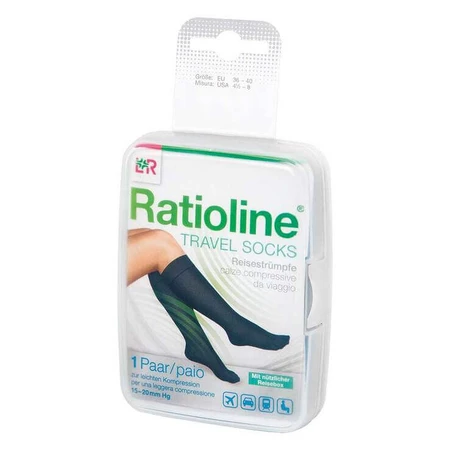 Chaussettes de voyage Ratioline, pointures 36 à 40, lot de 2 paires, couleur non précisée