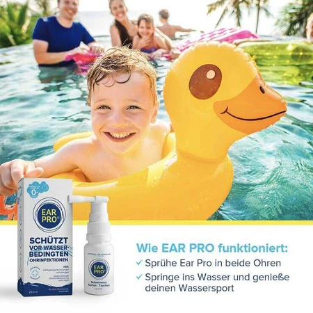 Ear Pro Ear Spray for Swimming, Diving, and Surfing, 20 ml Spray