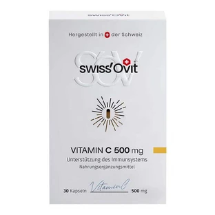 Swissovit Vitamin C 500 mg Immune Support Capsules, 30 capsules