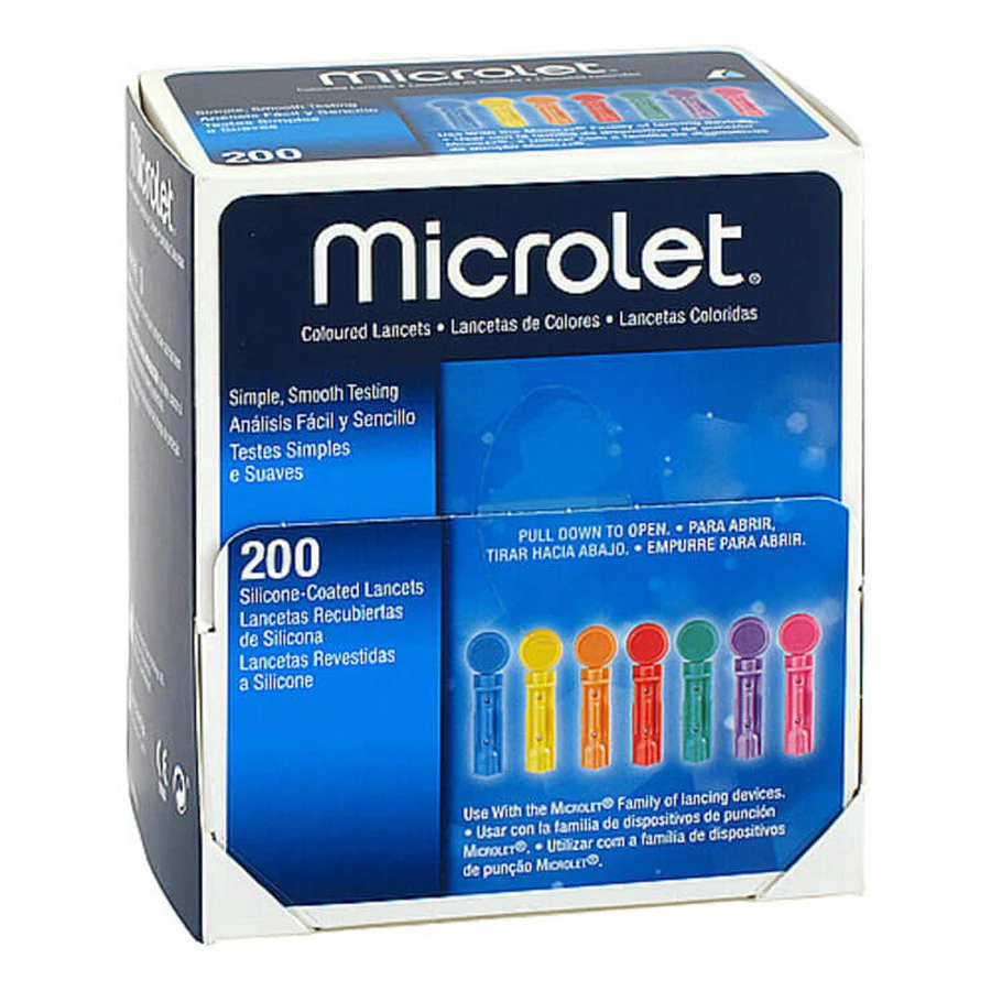 Ascensia Microlet Lanzetten, 200 St Lanzetten