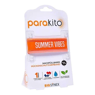 Para Kito Mosquito Repellent Wristband for Adults, Orange, 1 pc. (while supplies last)