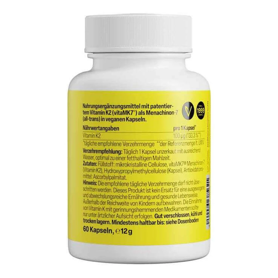 Zeinpharma Vitamina K2 100 µg, capsule, 60 de capsule