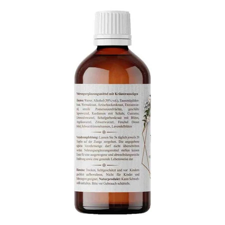 Bittertropfen 15 Kräuter Bitterstoffe Nordic Pure, 100 ml Tropfen zum Einnehmen