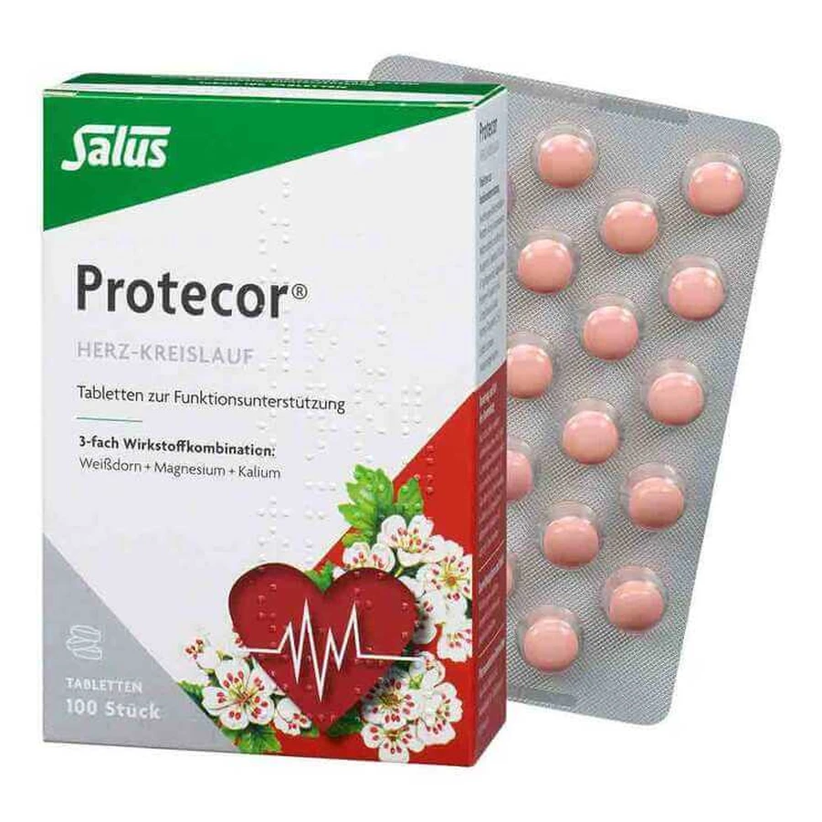 Protecor Cardiovascular-tabletten voor functionele ondersteuning van Salus, 50 omhulde tabletten