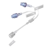 Safeflow Y-Extension Tube with 2 Safeflow Valves, 1 Infusion Set