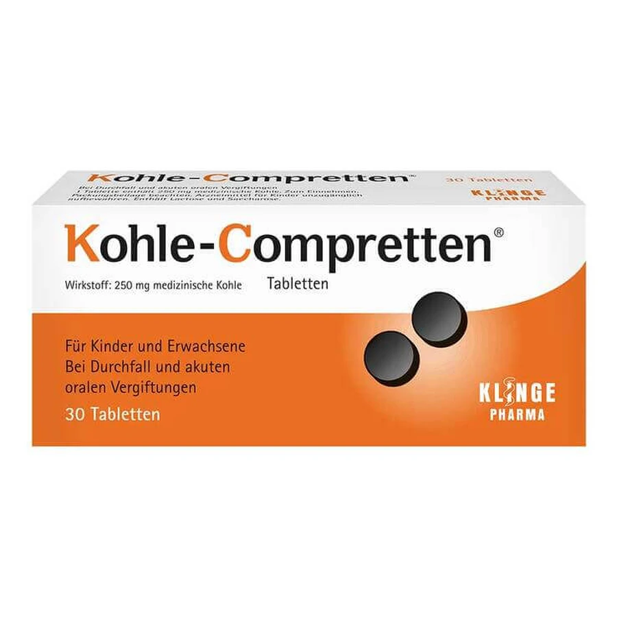 Kohle-Compretten Tabletten, 30 St Tabletten