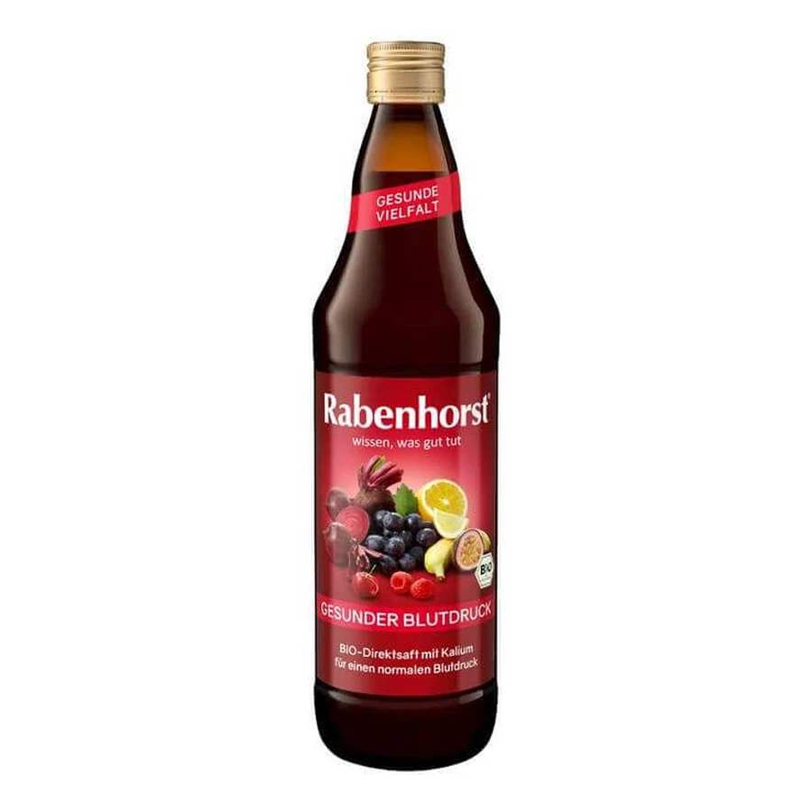 Jus bio Rabenhorst « Tension artérielle équilibrée », 700 ml de jus