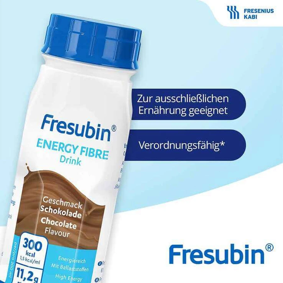 Fresubin Energy Fibre Drink, gemengd pakket met flessen, 6 x 4 x 200 ml oplossing