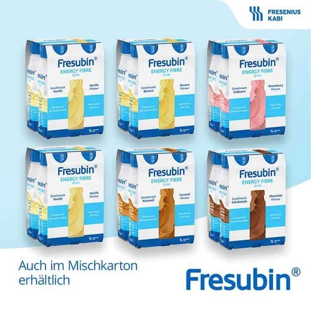 Fresubin Energy Fibre Drink, gemengd pakket met flessen, 6 x 4 x 200 ml oplossing