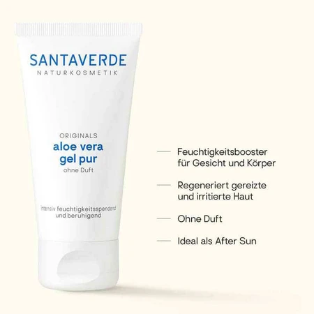 Zuivere, ongeparfumeerde aloë vera-gel, 2 x 100 ml