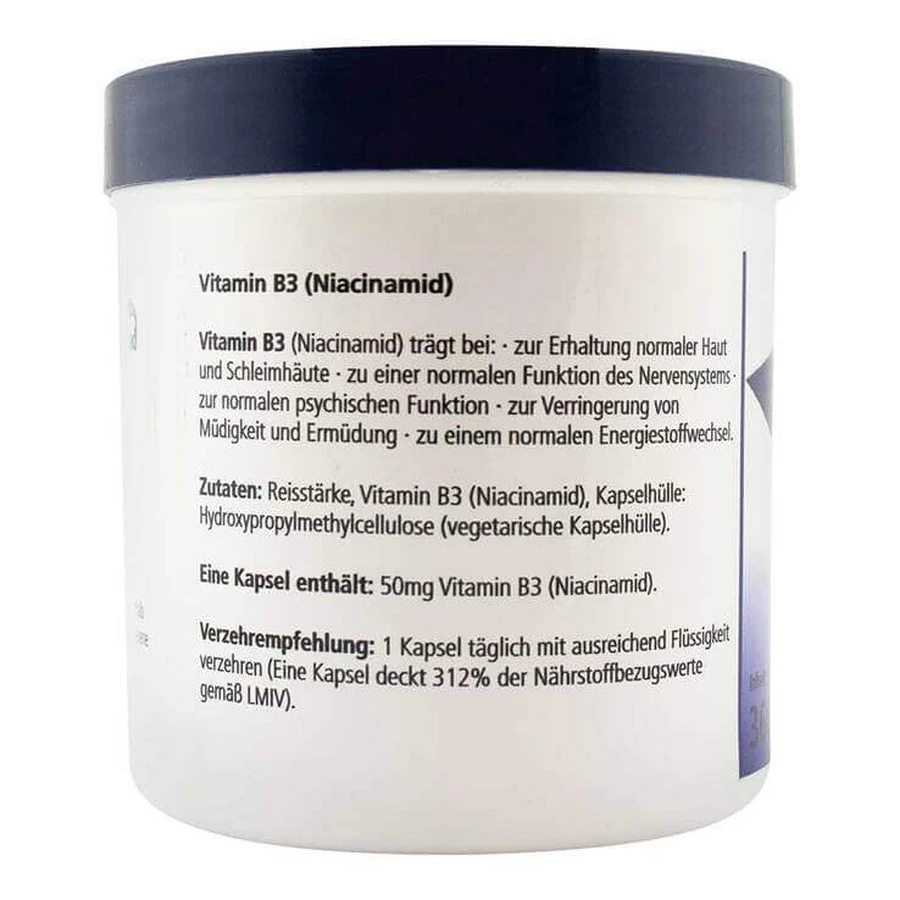 Vitamin B3 Niacinamid 50 mg Gerimed Kapseln, 360 St Kapseln