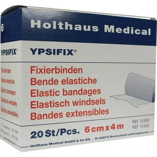 Ypsifix Elastic Fixation Bandage, 6 cm x 4 m, loose pack, 20 bandages
